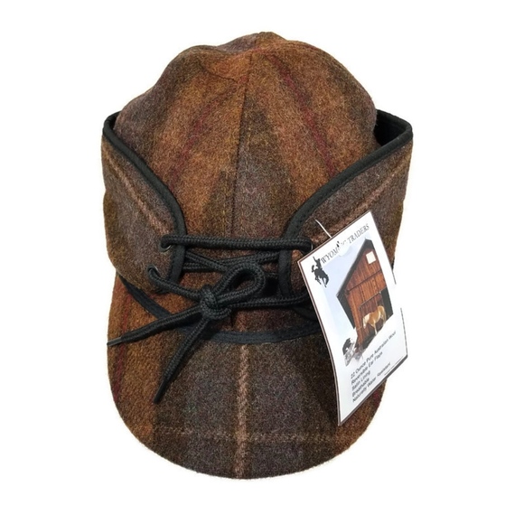 WYOMING TRADERS MACKENZIE 100% AUSTRALIAN WOOL HAT - TAN PLAID - Picture 2 of 6